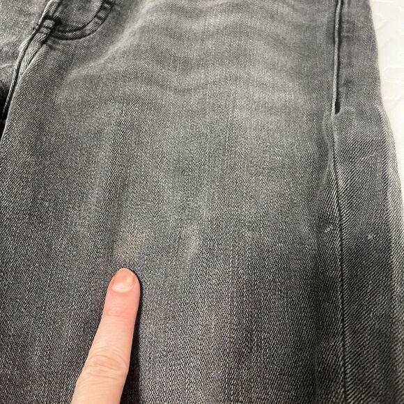 Express skinny back distressed jeans 4 tall long mid rise ankle length - Picture 6 of 10